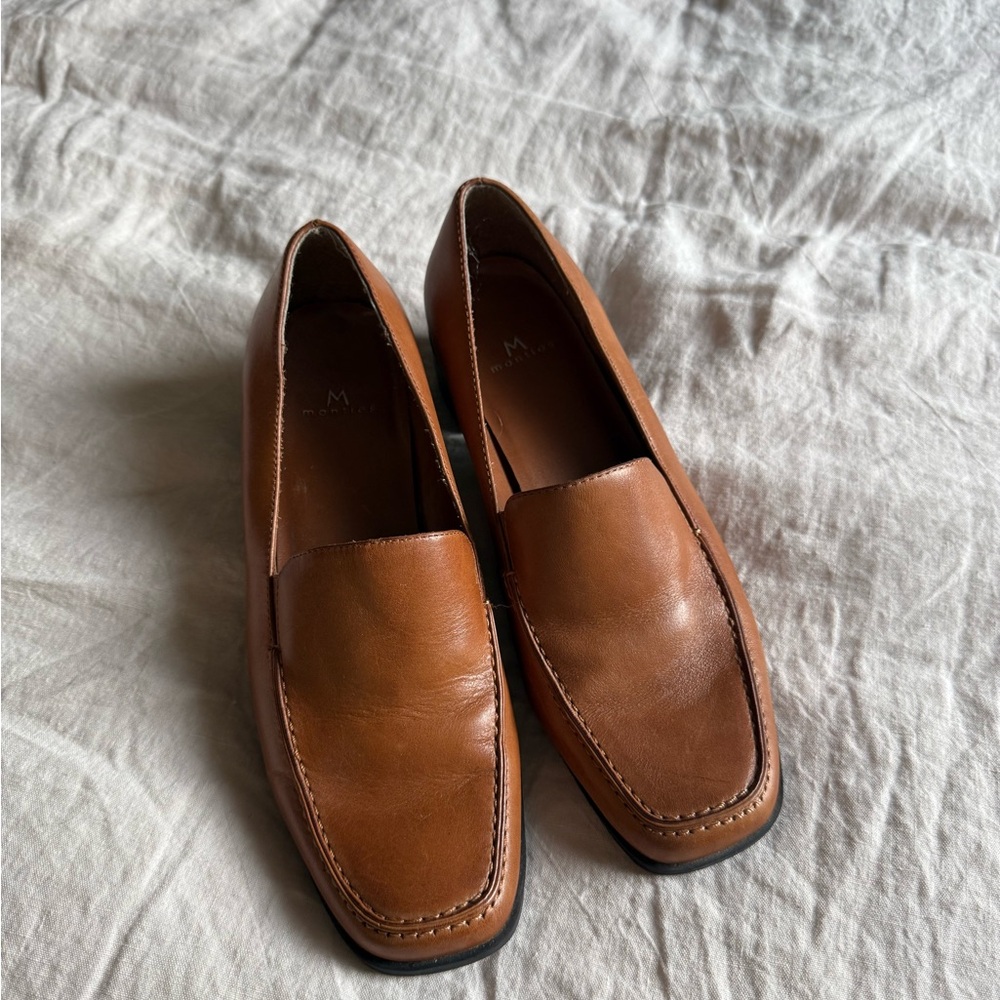 Mantles Brown Leather Loafers